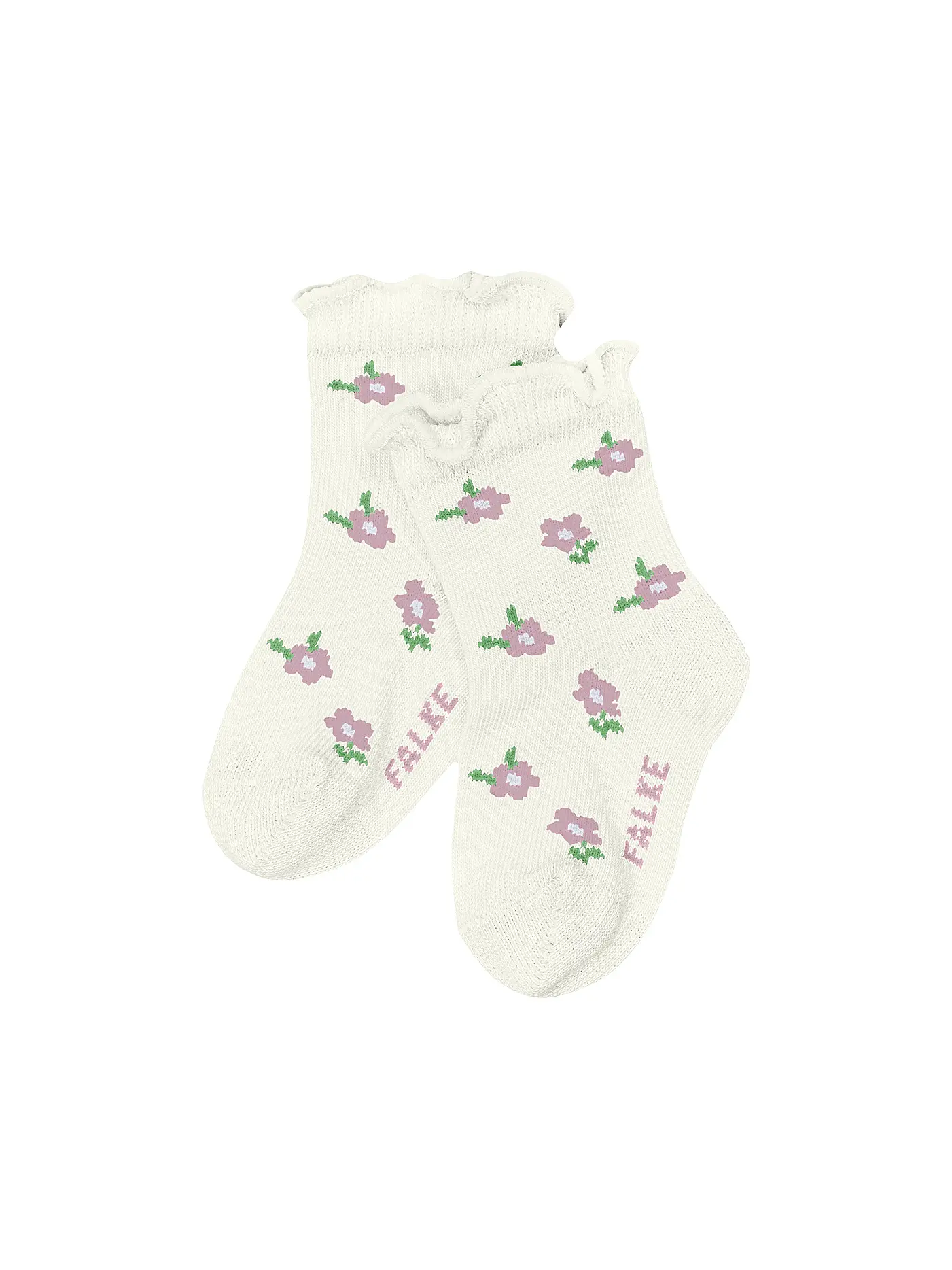 FALKE | Baby Mädchen Socken LITTLE DITSY FLOWERS space blue | creme